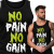 TANK TOP NA SIŁOWNIĘ   NO PAIN NO GAIN 6
